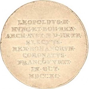 Leopold II. (1790-1792), Velký žeton ke korunovaci na římského krále 9.10.1790 ve Frankfur