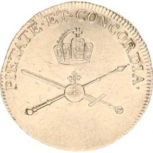 Leopold II. (1790-1792), Malý žeton ke korunovaci na římského krále 9.10.1790 ve Frankfur