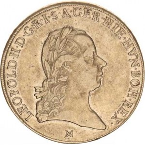 Leopold II. (1790-1792), Tolar křížový 1792 M, dr. rys., tém.
