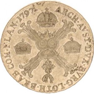 František I. (1792-1835), 1/2 Tolar křížový 1797 C, mír. just.