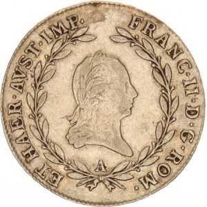 František I. (1792-1835), 20 kr. 1806 A - říšská koruna, just., tém.