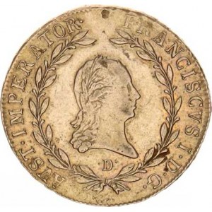 František I. (1792-1835), 20 kr. 1808 D, Salzburg R, just. v dataci