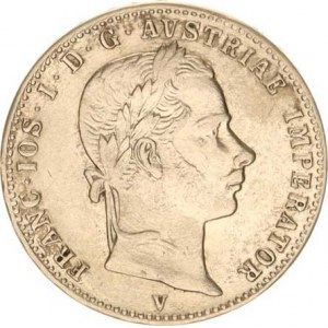 František Josef I.(1848-1918), 1/4 Zlatník 1863 V RR