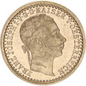 František Josef I.(1848-1918), 5 kr. 1858 A, var.: av +rev. pootočen R