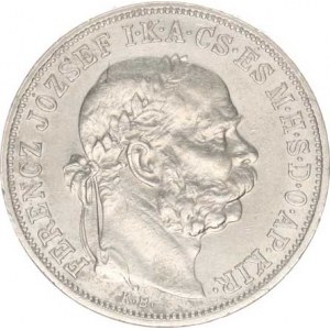 František Josef I.(1848-1918), 5 Koruna 1908 KB, vlas. rys., tém.