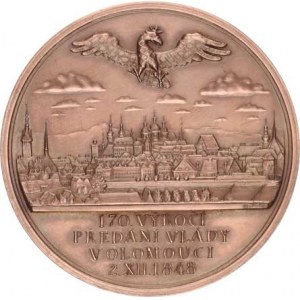 Medaile Františka Josefa I.(1848-1918), F.J.I. a Ferdinand V. - K 170. výročí předání vlády v Olomo