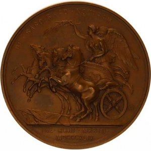Medaile Františka Josefa I.(1848-1918), F.J.I., poprsí zleva, mladý portrét / DE SARDIS AD NOVARAM