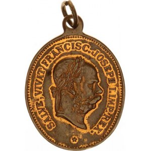 Medaile Františka Josefa I.(1848-1918), 50.výročí vlády F.J.I., hlava zprava a opis: SALVE, VIVAT..