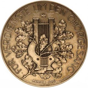Medaile Rakousko - Uhersko, Vídeň - Sdružení zpěváků pro Vídeň a Dolní Rakousy, korunovaný er