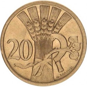 Údobí let 1918-1938, 20 hal. 1928 sbírkový