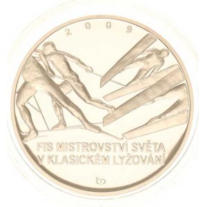 Česká republika (1993-), 200 Kč 2009 - FIS, MS v klasickém lyžování kapsle +orig. et