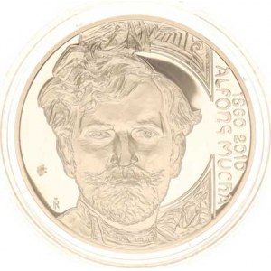 Česká republika (1993-), 200 Kč 2010 - Alfons Mucha orig. etue, kapsle +certifikát