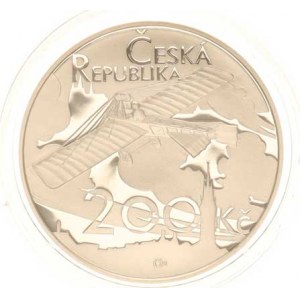 Česká republika (1993-), 200 Kč 2011 - Dálkový let Jana Kašpara orig. etue, kapsle