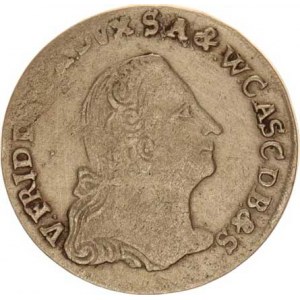 Anhalt-Bernburg, Viktor II. Friedrich (1721-1765), 1/6 tolaru 1758 R, mělčí ražba
