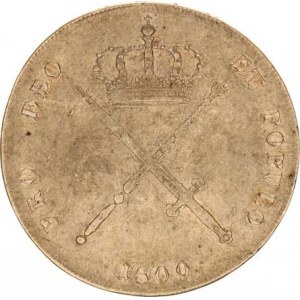 Bavorsko, Maximilian IV. (1806-1825), Tolar 1809 - s korunou KM 358,1 29,477 g