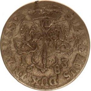 Brandenburg, Friedrich Wilhelm (1640-1688), 6 Groschen 1683 HS, Königsberg KM 429, ned., hr.