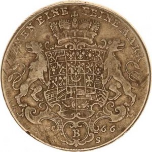 Brandenburg - Bayreuth, Fried.Christian (1763-1769), Tolar 1766 B/ES KM 252 27,899 g, mír. nedor. o