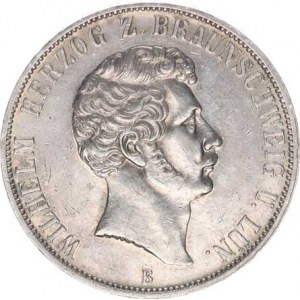 Brunswick - Wolfenbüttel, Wilhelm (1831-1884), 2 Tolar 1856 B - 25. výr. vlády KM 1149 (raženo 1745