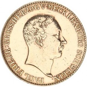 Mecklenburg-Schwerin, Paul Fridrich (1837-1842), 2/3 tolaru (Gulden) 1839 Cr. 97; KM 288