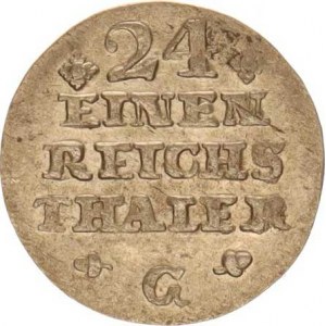 Prusko, Friedrich II.(1740-1786), 1/24 tolaru 1753 G KM 263