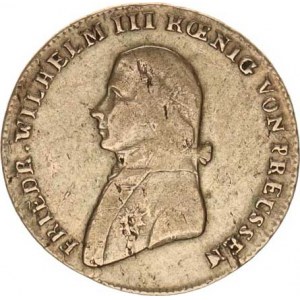 Prusko, Friedrich Wilhelm III.(1797-1840), 1/3 tolaru 1802 A KM 380 R, nep.just.