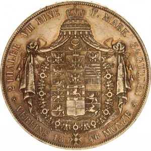 Prusko, Friedrich Wilhelm IV.(1840-1861), 2 Tolar 1846 A KM 440,2 37,044 g, dr. hranky