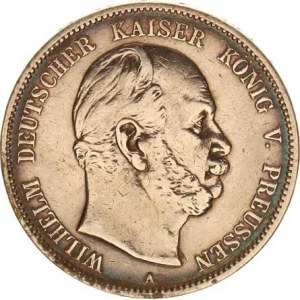 Prusko, Wilhelm I. (1861-1888), 5 Mark 1874 A KM 503,1, tém.