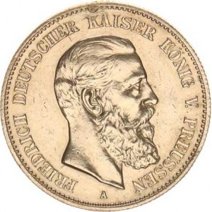 Prusko, Friedrich III.(1888), 2 Mark 1888 A Y. 116; KM 510, v av. stopa