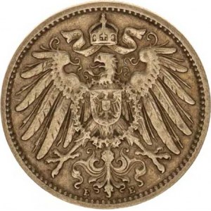 Německo, drobné ražby císařství, 1 Mark 1902 E, tém.