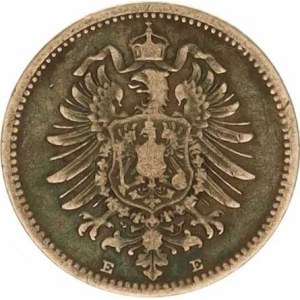 Německo, drobné ražby císařství, 20 Pfennig 1874 E R