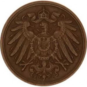 Německo, drobné ražby císařství, 1 Pfennig 1892 G R