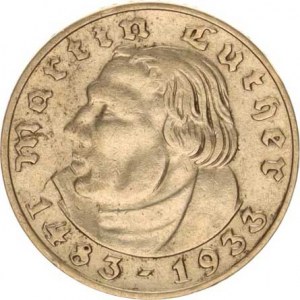 Německo - 3 říše, 1933-1945, 2 RM 1933 A - Luther KM 79
