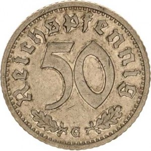 Německo - 3 říše, 1933-1945, 50 Rpf. 1939 G - Al KM 96 R