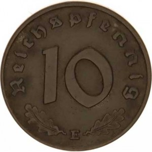 Německo - 3 říše, 1933-1945, 10 Rpf. 1945 E KM 101 RR, mír. ox.
