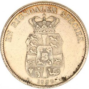Dánsko, Frederik VI. (1808-1839), 1 Speciedaler 1839 IC WS KM 695.4