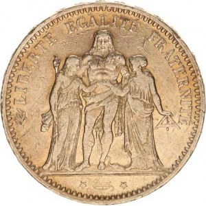 Francie, Třetí republika (1871-1940), 5 Francs 1873 A KM 820,1 24,939 g, dr. rys., zc. n.hr.