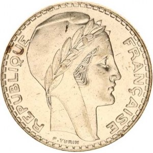 Francie, Třetí republika (1871-1940), 20 Francs 1938 KM 879, nep. rys.