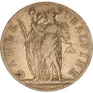 Itálie-Piedmont, Republika, 5 Francs rok 10 (1801) Cr. 4; Dav. 197 R 24,