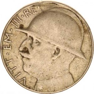 Itálie, Vittorio Emanuele III.(1900-1946), 20 Lire 1928 rok VI. - 10.výr.konce I.svět.války KM 70 