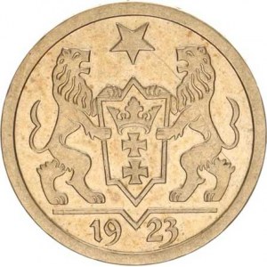 Gdaňsk - svobodné město (1919-1939), 2 Gulden 1923 KM 146 9,987 g