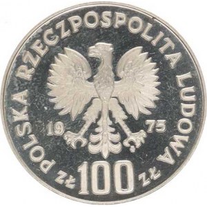 Polsko, (1952-1990), 100 Zlotych 1975 - Modrzejewska Y.78