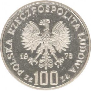 Polsko, (1952-1990), 100 Zlotych 1978 - ochrana přírody - sob Y.93