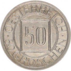 Rakousko, 50 Groschen Nachtschilling 1934 KM 2850 R