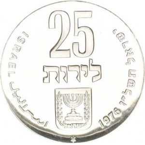 Israel, 25 Lirot 5736 /1976 AD/ - 28. výr. nezávislosti KM 85 zn. h
