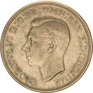 Austrálie, George VI. (1936-1952), 1 Crown 1937 KM 34 Ag 925 28,28 g