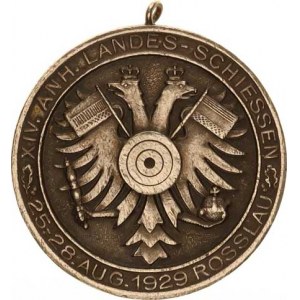 Německo, Rosslau - XIV. zemské střelby 1929, Uprostřed císařské orlice ter