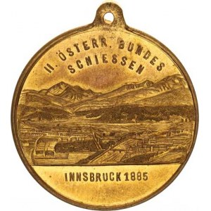Rakousko, Innsbruck - II. rakouské spolkové střelby 1885, Panoráma města /