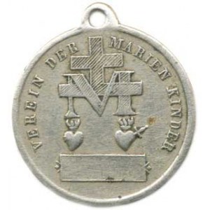 Náboženské medaile, Rakousko - Spolek Mariiných dětí, Av.: Neposkvrněné početí podle