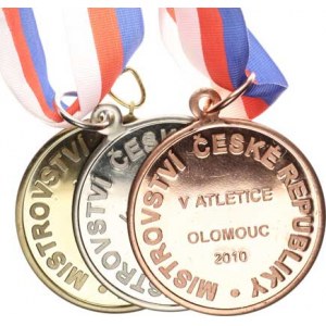 Sportovní medaile a ceny, Olomouc - Mistrovství České republiky v atletice 2010