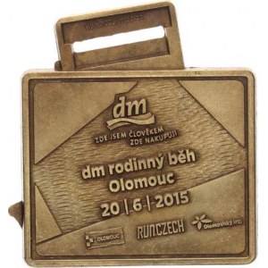 Sportovní medaile a ceny, Olomouc - DM rodinný běh 20.6 2015